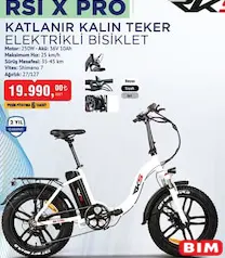 RKS RSI X PRO KATLANIR KALIN TEKER ELEKTRİKLİ BİSİKLET RKS RSI X PRO KATLANIR KALIN TEKER ELEKTRİKLİ BİSİKLET